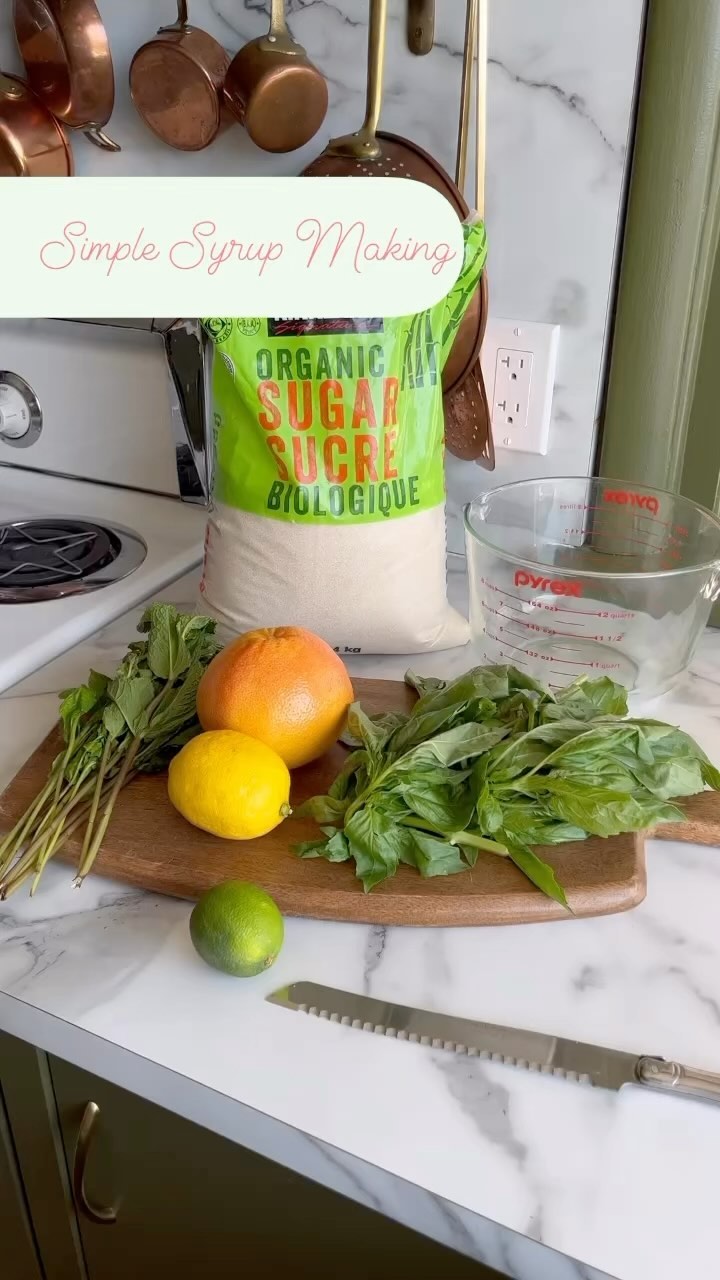Do you enjoy Italian sodas or want to up your cocktail game this summer? Making herbal simple syrups is easy peasy, you should try it! Simply (get it?!) bring equal parts of sugar and water to a boil for the SS base and infuse herbs of your choice until you get your desired flavour (could be an hour or overnight, you decide).
Today I experimented with fresh mint, basil, and citrus, and think I have a refreshing, summery winner. Get creative and play around, let me know what gems you come up with! 🎉
Some things to note:
*If you don’t plan to preserve/water bath can this, just be sure to keep it refrigerated.
*I’ve used honey as the sweetener but it’s a hot commodity and currently in short supply out here on the farm, so opted for sugar this time. Besides, bringing honey to a boil and killing all of its goodness is sacrilege! With that said, if you don’t plan to preserve this, I’d infuse the herbs in the hot water first then gently add the honey at the end to the warm water. As long as the water isn’t too hot, the honey should keep its nutritional components in tact. 🍯🐝
*To make Italian soda, just add your syrup to sparkling water over ice until it suits your fancy. Or shall I say, “foncy?” 🤌🏼
Cheers, friends!
#pinkiesup #italiansoda #cocktails #simplesyrup #cocktailmixer #herbal #farmlife #farmmade #farm #homemade #fromscratch #farmtwo53