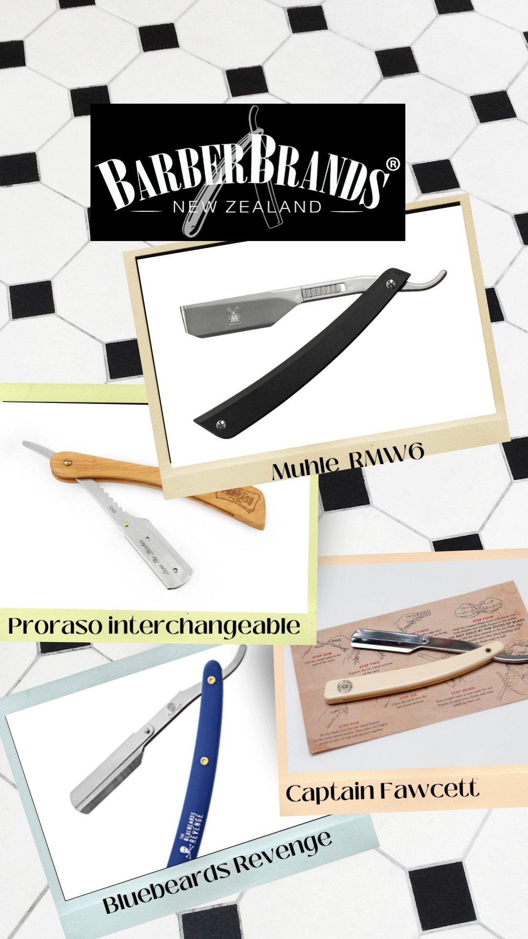 CHeck out these great replaceable blade razors from Muhle, Proraso, Captain Fawcett and Bluebeards Revenge. Link in b io
#barberbrandsnewzealand #queenstownbarbers #wellingtonbarbers #chchbarber #nzbarbershop #aucklandbarbers #nzbarbers #aucklandbarber #dunedinbarber #wellingtonbarber #dunedinbarbers #wellingtonbarbershop #aucklandbarbering #queenstownbarber #queenstownbarbershop #nzbarber #supportlocalnzbusiness #hamiltonbarbershop #barbersnewzealand #nzwholesale #nzbarbering #supportnzbusiness #wholesalenz #aucklandbarbershop #taurangabarber #hairandbeautynz #hamiltonbarbers #supportlocalbusiness #newzealandbarbers