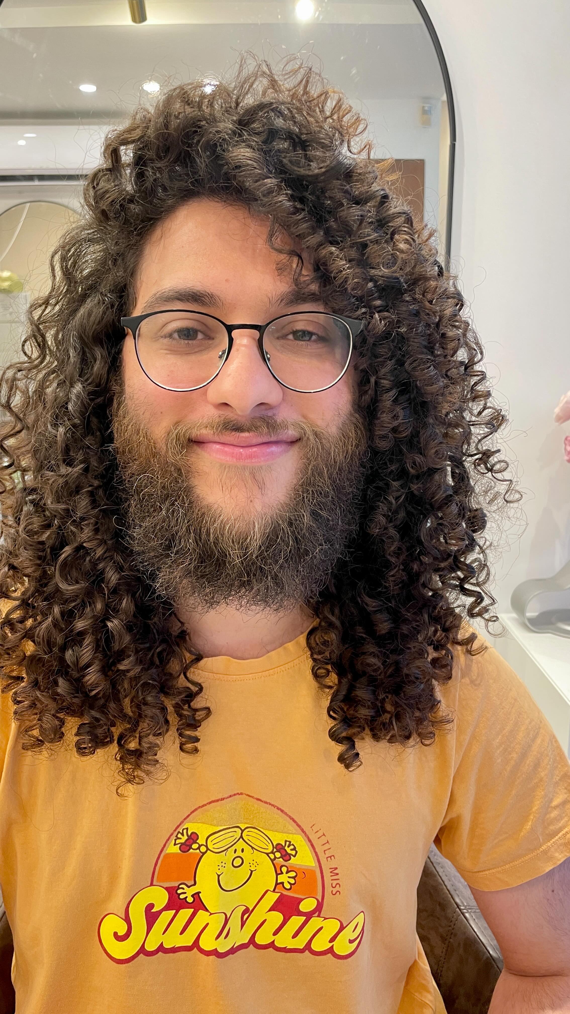 For this first time client, his hair was always done by his grandmother who is also a hair stylist but he decided to come see what makes OhCurl salon great❗️❤️ #ohcurl #curlyhair #curlycommunity #summerhair
