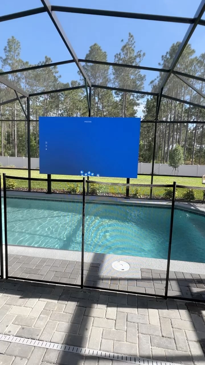 Looking for a big TV in a pool area? Contact us today!
Outdoor LED screen custom-installed, custom-size, custom-made in the USA.