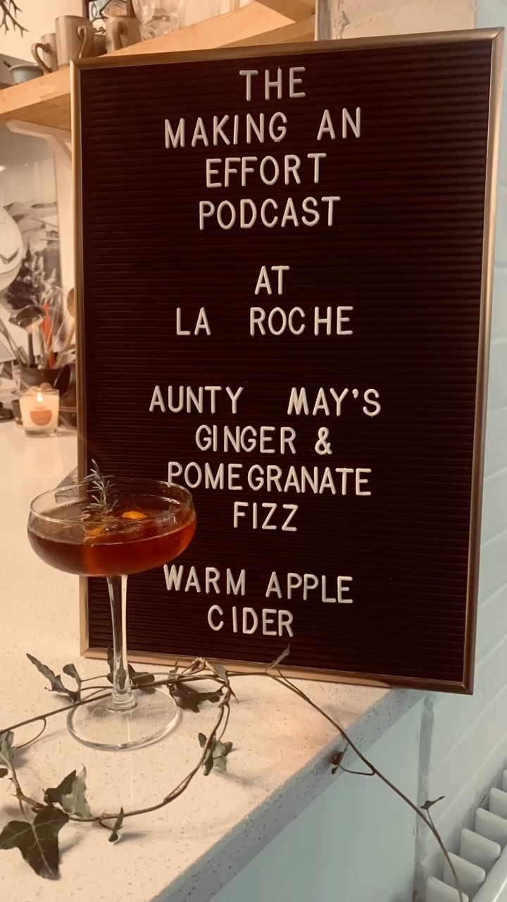 Our last event of the year at @laroche_belfast was a live recording of the Making an Effort podcast. Fifty fantastic guests cosied up to hear @melwiggins and @gabllewellyn deliver the heartwarming and hilarious conversations that usually take place across two continents, for one night only, face to face. We had delicious snacks and winter cocktails/mocktail