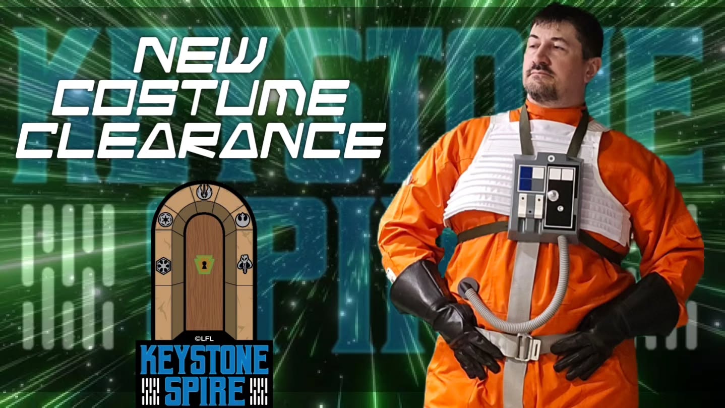 Keystone Spire Announcement!!
Congrats to Ben on his X-Wing Pilot Costume Clearance. 
🗝🪨🛕
www.keystonespire.com