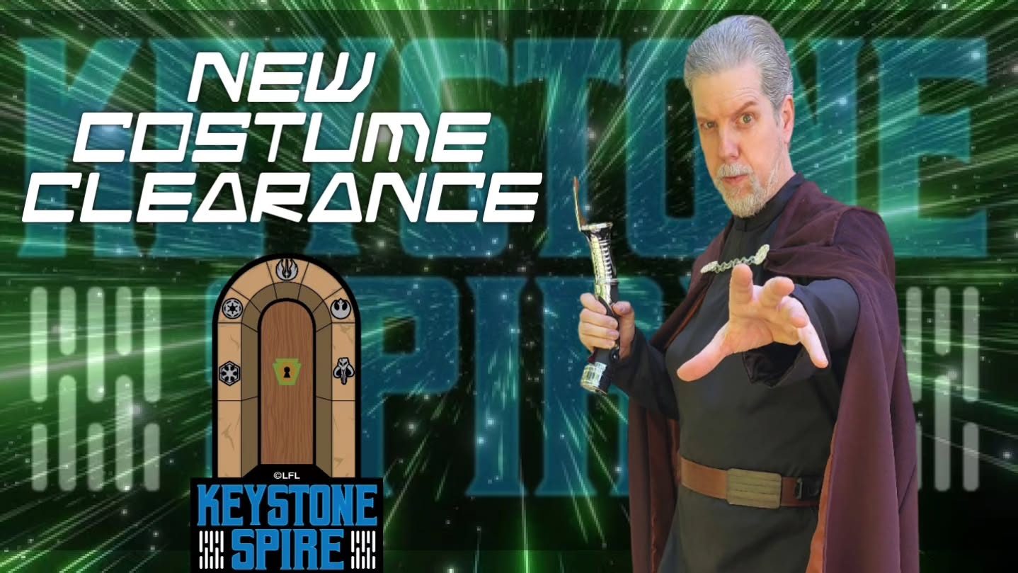 New Keystone Announcement!
Congrats to Dave on his Count Dooku costume clearance. Time to become more powerful than any Jedi. 
🗝🪨🛕
www.keystonespire.com