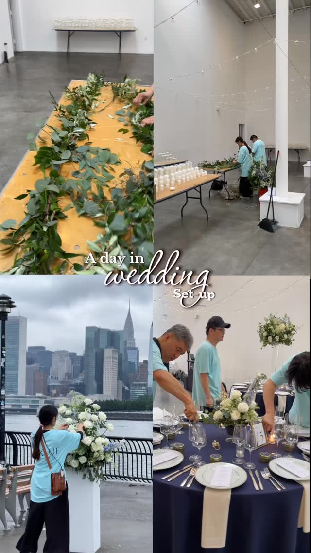 Rainy day hustle 🌧️💍 We had to wait until the very last moment to set up the ceremony. Non-stop rush but worth every second. Grateful to Tiffany and Zac for their excellent execution 🤍
Planning: @tiffanyongg
Venue: @soundriverstudios
Catering: @eventfull.nyc
Photo & Video: @jacksonandnina
Florals: @luxlufevents
Production: @galaproductionsnyc
DJ: @djjironimo
Cake: @wildflournyc
Photobooth: @selfieboothco
Rentals: @broadwaypartyrentals
Hair: @brushed.bybridgette
Makeup: @tayhaydenmakeup
#weddingsetup #weddingdecor #eventflorist #luxlufevents #weddingday #behindthescenes #weddingprep #eventdesign #weddingdetails #weddingteam