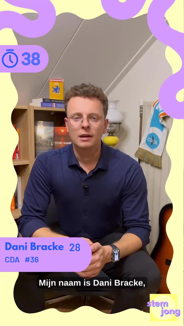 60 seconden op de klok, 4 vragen. We stellen je voor aan jonge kandidaten van verschillende partijen die misschien wel jouw voorkeurstem verdienen. Vandaag stellen we Dani Bracke aan je voor. Dani staat op plek 36 op de lijst van CDA.
👉Weten waarom zij vinden dat jongeren thuis horen in de Tweede Kamer? Of waarom het belangrijk is dat je gaat stemmen 29 oktober? Check nu de video!
#stemjong #voteyoung #jongenbetrokken #tweedekamer #politiek #jongindepolitiek #tk #tweedekamerverkiezingen #tweedekamerverkiezingen2025 #politieknederland #politiekactief #denhaag #politiekdenhaag #tweedekamerverkiezing #stemmen #stemrecht #volgdepolitiek #stemmen2025 #opnaardestembus #stemgedrag #jouwstemtelt #verkiezingen