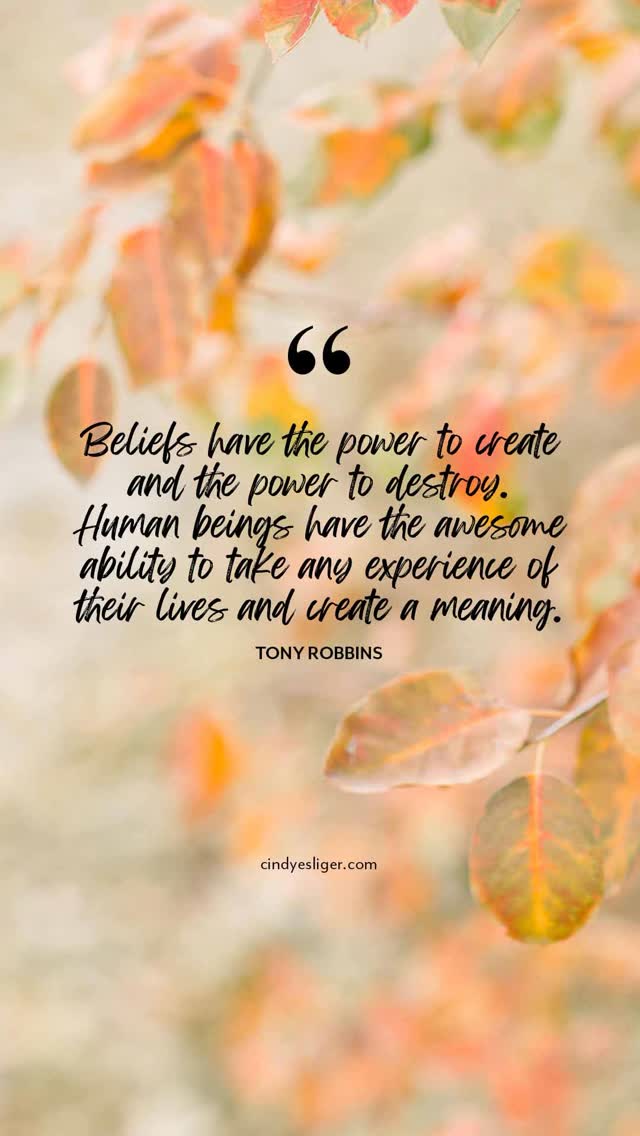 Do you believe in yourself?
Tony Robbins once said, “Beliefs have the power to create and the power to destroy. Human beings have the awesome ability to take any experience of their lives and create a meaning.”
We could all use a bit more faith in our abilities and worthiness to achieve what we want. Sometimes, we forget that we deserve to be happy.
Is it time to upgrade your beliefs about what you can do and what is possible for you?
To get more insight into what’s holding you back from your success, take the quiz at http://cindyesliger.com/quiz
#BelieveInYourself #TrustYourself #PowerOfBelief #SelfWorth #FaithInYourself #PositiveMindset #DeserveHappiness #PersonalGrowth #Empowerment #UpgradeYourBeliefs #AchieveYourGoals #SelfConfidence #MentalStrength #LifePotential #Inspiration #Motivation #InnerStrength #SuccessMindset #BelieveAndAchieve #SelfImprovement #CindyEsliger #ConfidenceIsKey #ConfidenceCoach #Confidence #Clarity #CareerDevelopment #FemaleEngineers #STEMSavvy #WomenInEngineering #StopSabotagingYourSuccess