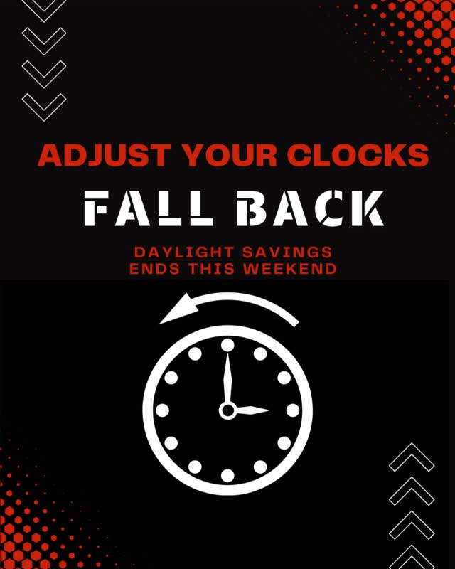 Hey Veneration BJJ Family! Just a friendly reminder that daylight saving time ends this weekend. Don't forget to set your clocks back one hour on Sunday morning. ?⏰
Whether you're planning to rest or train, we hope you make the most of it.
See you on the mats, and enjoy the extra hour! ?
#DaylightSavingTime #FallBack #ExtraHour #VenerationBJJ #BJJCommunity #JiuJitsuLife #TimeChange #RechargeAndTrain #MartialArtsFamily #BJJPassion #StayOnTime
