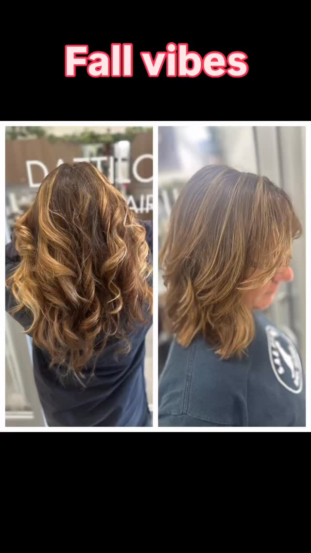 Fall vibing with earthy and gold colors, textured bobs with center fringe, and long butterflies #dattilohair#hittorihanzoshears #goldwellapprovedus #branfordsalonsuites #alluremagazine #branfordct #branfordsalons #branfordsalons #modernsalon #modernsalonmagazine
