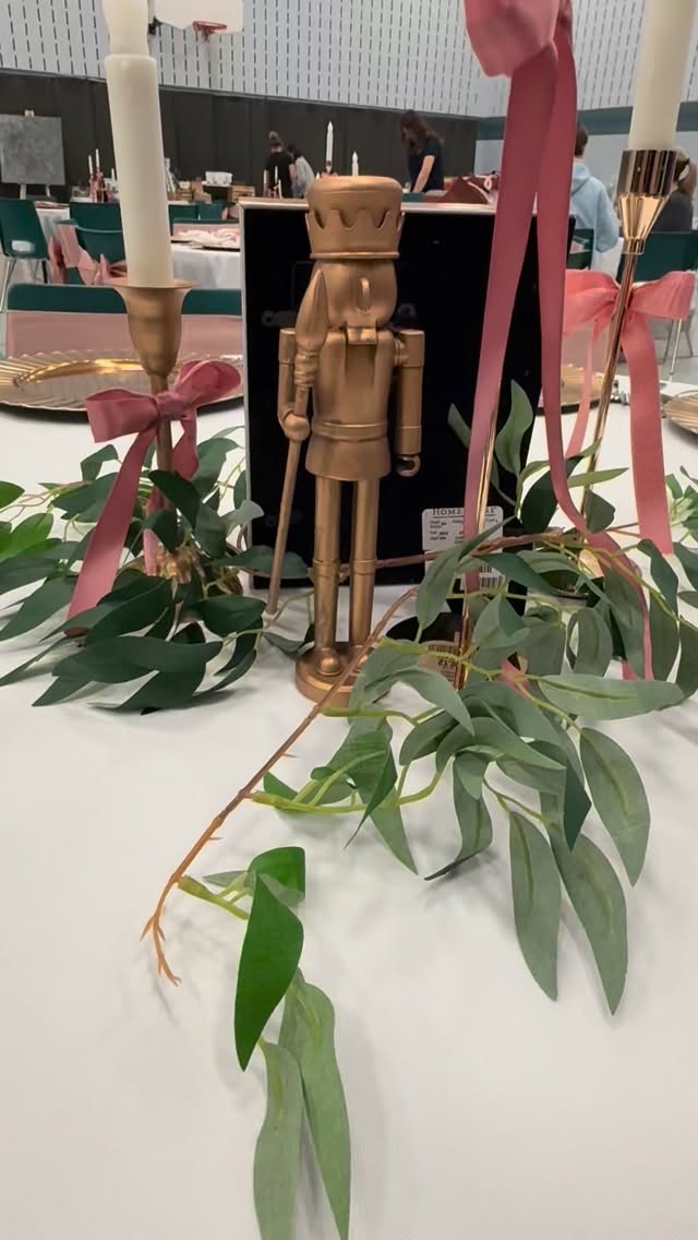 Sneak peek. 👀 We are SO excited for our Nutcracker Dinner and Auction tonight. We can’t wait to see you there! #fundraiserdinner #supportourschool #nutcracker #rhemachristianschool