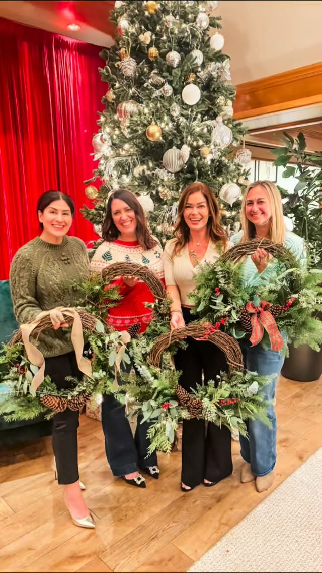 It’s always a pleasure to celebrate the holidays with the ladies of @delpasocountryclub! Another amazing holiday wreath making event, we had 80 ladies join us this year!