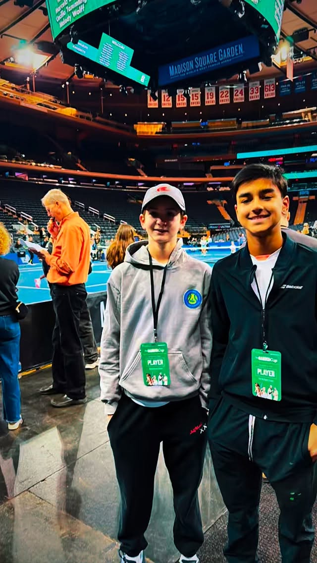 Huge congratulations to Cavan Donnelly!
Cavan was selected to play an exhibition match against fellow top nationally ranked junior Evaan Mohan at the Garden Cup at Madison Square Garden on December 8, 2025.
Their match kicked off an incredible night of tennis, leading into the men’s singles match between Tommy Paul and Nick Kyrgios, followed by the women’s singles match between Aryna Sabalenka and Naomi Osaka.
Cavan earned this prestigious opportunity through his outstanding results at USTA National events and international tournaments such as Les Petits As. Just last year, he reached as high as No. 5 in the United States for Boys’ 12s, capturing a Silver Ball in doubles and a Bronze Ball in singles at Clay Court Nationals.
He is currently ranked No. 29 in the U.S. for Boys’ 14s — and he’s still only 13 years old.
Cavan trains full-time in the MRC Home School Program and is coached by MRC owner Steve Ondish. We’re incredibly proud of his hard work, dedication, and continued growth on and off the court. 💪🎾
.
.
.
.
. #mountainsideracquetclub #tennis #youthtennis #gardencup #tennisnightout