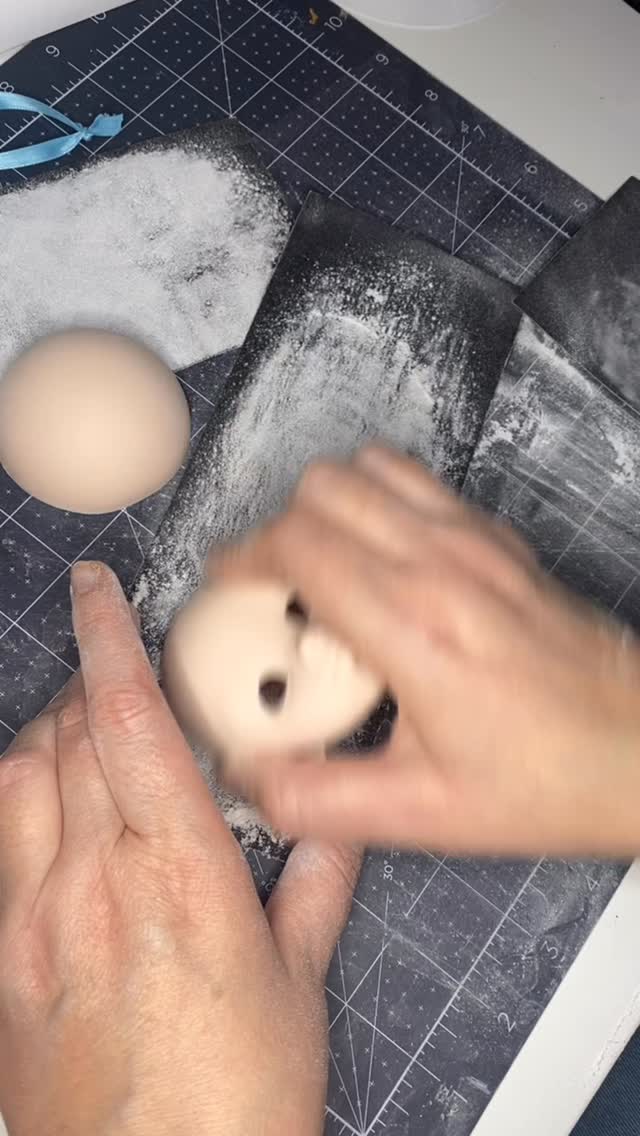 Sophie, my next doll, in the sanding process. One of my less favorite steps out of the many different parts necessary to create resin bjd dolls. #lindamacariodolls #bjddoll #artdoll #resinbjd #dollmaking