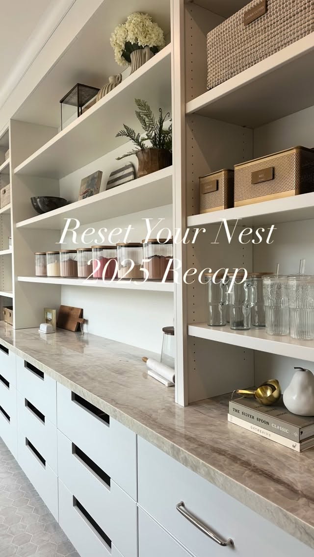 Most of my work is behind the scenes these days, so I am not able to capture a fraction of the work our team does, but here is a glimpse into some of the spaces I did get to see and be a very small part of.
Reset Your Nest highlight reel and accomplishments from 2025:
✨TRIPLED the number of hours spent organizing
✨New wrap on the van (I still haven’t shared this on insta yet
✨Doubled the revenue from 2024
✨New car for Jen with LV2ORG on the license plate ☠️😆
✨Celebrated five years in business
✨St. George parade of homes and Park City Showcase
✨Engel & Volkers sales guide partner and event
✨Travel job to Colorado for big move
✨Won best of SLC
✨Spoke at the Organizer’s Collective in Georgia
✨Full day training with entire team
✨Jen graduated from Goldman Sachs 10,000 Small Businesses program
✨16 homes in the Utah Valley Parade of Homes
✨Officially launched vacation home setup and stocking services
✨Business retreat in Phoenix with favorite organizers from around the country
✨July hit first 200K month
✨We purchased and started offering reusable moving totes to our concierge move clients
✨Shelby filmed with the Secret Lives of Mormon Wives doing a walkthrough with Taylor Frankie Paul
✨Team party celebrating surviving the busiest summer we’ve ever had
✨Book released: More Stories, Less Stuff
✨How to Summit in Dallas, TX
✨ Connected with so many incredible interior designers, and custom home builders. Partnering with my heroes in these industries has been such an honor.
✨Organized a beach house in Aptos, CA
✨Speaking engagements, podcasts, and other fun brand collabs and partnerships.
There are so many things I am sure I am forgetting because I have the MOST INCREDIBLE team working, dreaming and making magic happen on a daily basis for so many wonderful clients.
This was without question the hardest year of my life. But while my personal life has been an absolute mess, I am so incredibly grateful to God for helping me build a business that gathers the most wonderful women to do incredible things. My team has carried me and Reset Your Nest this year. I’m praying that 2026 brings just as much success without all the heartache.