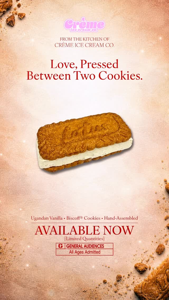 🚨NEW ITEM ALERT🚨
Our Ice Cream Sandwich made with Biscoff® Cookies is finally here.
Silky Ugandan vanilla, slow-churned, placed gently between two Biscoff® cookies. Warm notes of spices, deep vanilla, soft crunch — every bite meant to linger.
Hand-assembled. No shortcuts.
Made in small batches and released daily in limited quantities.
Built for the moment you want something indulgent, effortless, and unforgettable.
Perfect grab & go. Perfect excuse to come by! 😉
📍2730 N. College Ave. Fayetteville, AR 72703
🚪Check Google Maps For Current Hours
#cremeicecreamco #icecream #fayetteville #arkansas fayettevillearkansas