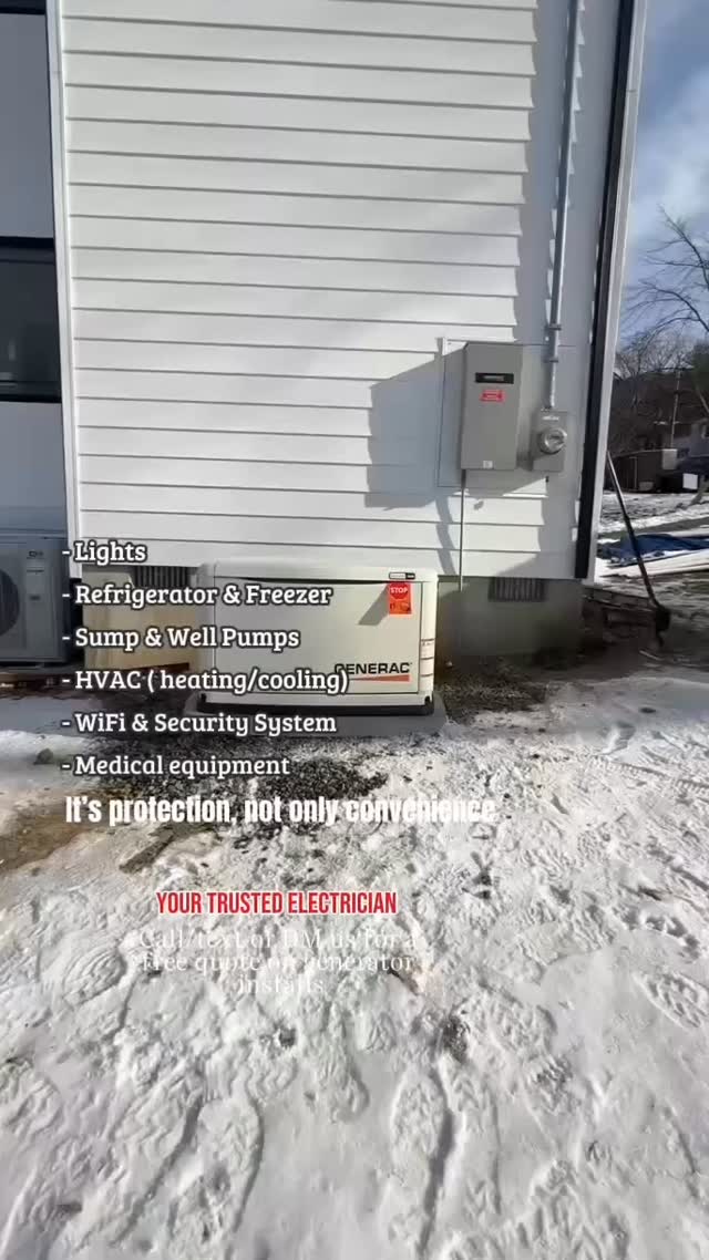 From homes to businesses, we keep the power on!
✔️ Residential & Commercial generator installations.
• Licensed • Insured • Reliable