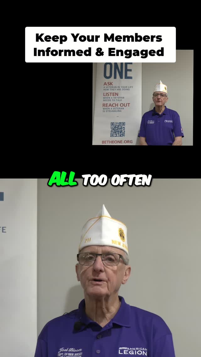 Members MIA? They don't know the commander, the work being done. Email, call, check in. Keep them aware of the good being done. #Veterans #Community #Leadership #Engagement #Volunteer #MakingADifference #LocalHeroes #LunchWithLegion