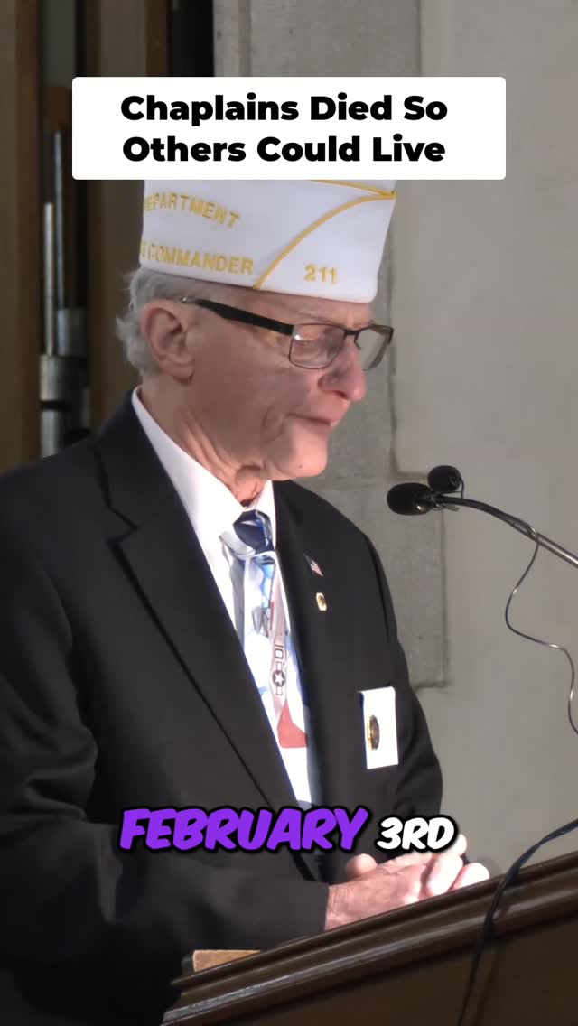 83 years ago, the USAT Dorchester sank. Four chaplains gave the ultimate sacrifice. A story of courage we must never forget. #ArmyHistory #WWII #USMilitary #Bravery #Sacrifice #NeverForget #MilitaryHistory #AmericanHeroes #LunchWithLegion