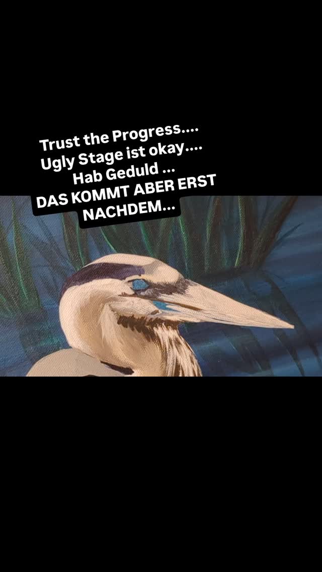 Acrylmalerei verzeiht viel, ist aber auch etwas langwierig und lässt daher Zeit in dich selbst zu gehen und nachzuspüren was Kunst mit einem macht.
Immer wieder lese ich von den Zweifeln und dem vorzeitigen Abbrechen von begonnenen Bildern. Auch ich war ja die letzten Wochen sehr frustriert und eine liebe Künstlerkollegin hat mich an meinen eigenen Leitsatz erinnert. Kunst steckt nicht im fertigen Bild. Sie steckt im Weg dorthin. Es steckt in einem selbst und manchmal muss man sich selbst einfach vertrauen und auch auf das was wir tun. Vertraut auf euer Können und geht durch den Prozess hindurch, am Ende wird es Kunst sein, auch wenn das Ergebnis anders ist als ihr beabsichtigt habt.
#animalart #AcrylicPainting #acrylkunst #acrylicart #myownartology