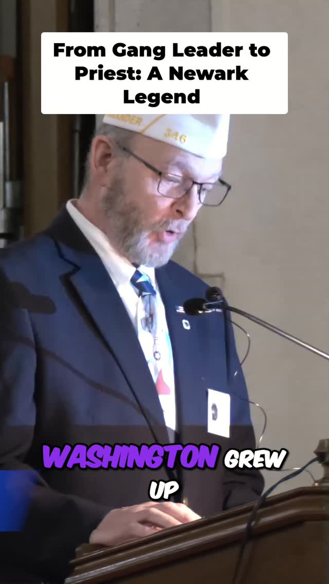 From gang leader to priest. Washington's voice brought comfort. A life of transformation and service in Newark. #Inspiration #NewarkNJ #FaithJourney #CommunityHero #LifeTransformation #HiddenGems #LunchWithLegion