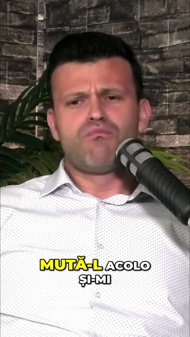 A stat 40 de minute cu un bolovan să-mi dea în cap. Nu mai puteam să-l lovesc. O să reușesc! Atunci am mutat amvonul. #povesti #viata #inspiratie #lectii #traire