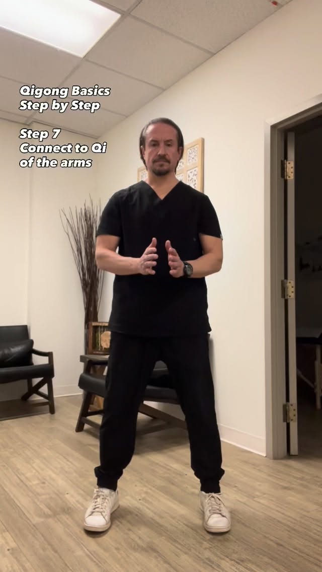 Qigong Basics - Step 7 Connecting to the Qi of the arms.