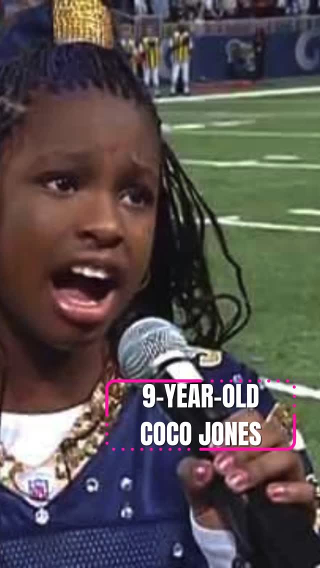 🎤✨ Stop everything… 9-year-old Coco Jones is an unbelievable singer! At just 9 years old, Nashville's Courtney "Coco" Jones left 40K+ NFL fans stunned belting the National Anthem at a St. Louis Rams vs. Atlanta Falcons game.
#CocoJones #9YearOldProdigy #UnbelievableSinger #RNBQueen #DisneyStar #NationalAnthem #ChildProdigy #BelAirHilary #GrammyWinner #ThrowbackGold
Who else gets goosebumps hearing kids with THAT much talent? 😍
- COCO JONES