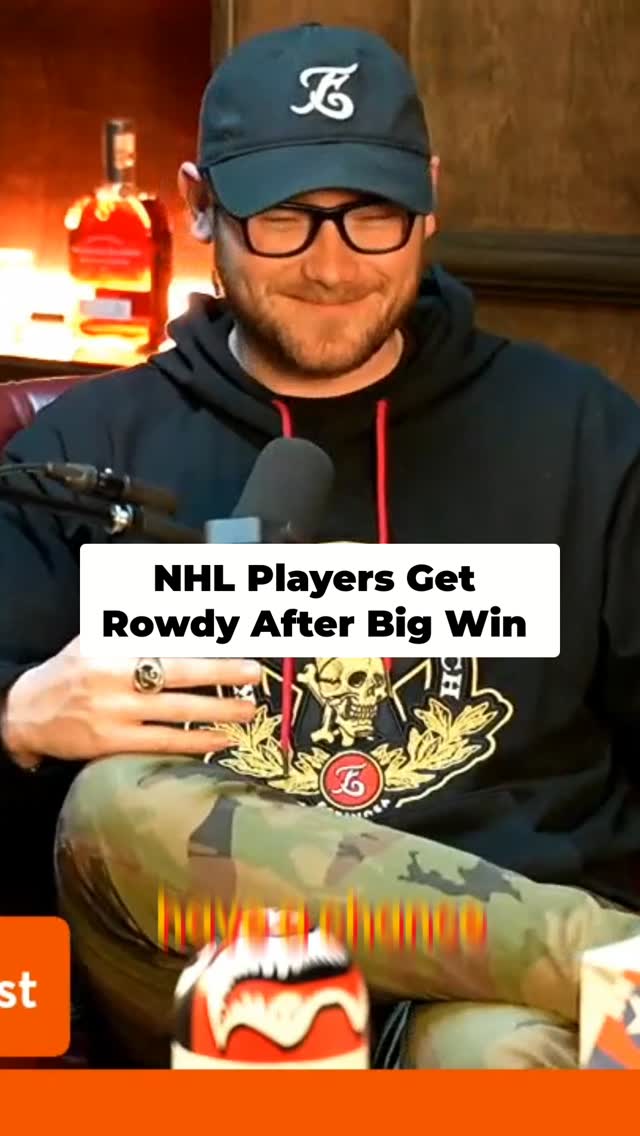 Post-game locker room vibes are wild! Guys celebrating, a few beers deep, and even a heartwarming tribute. That's the raw energy of the game. #HockeyLife #LockerRoom #BehindTheScenes #SportsMoments #GameDay #AthleteLife #RawEmotion #TeamCelebration #SportsCulture #ReelsSports #Olympichockey #Usahockey #Cigar #Cigars