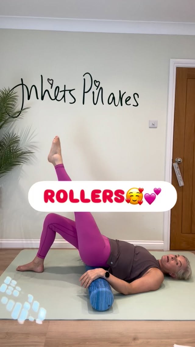 Rollers.
We had a tough class this morning using our trusty foam rollers to add challenge, build awareness and give a variation on a familiar move.
1. One leg (semi) circle. Every time you get back up to “12 o’clock”, pause and change direction (to help prevent momentum taking over), using the opposite, static leg as the outside of the semicircle- try to connect your legs on each rotation.
2. Progress in stages to taking away other points of stability (arms/leg) to help increase focus on center connection. Try to keep bottom ribs inline with, not higher than pelvis.
3. Double leg circle. There are so many ways to vary these exercises but for this one, we were keeping hips centred and aligned, to avoid rocking “hip to hip”. Again, taking arms away to offer more deliberate instability to challenge balance, control and coordination
#foamroller #pilatesonelegcircle #pilatesonline
