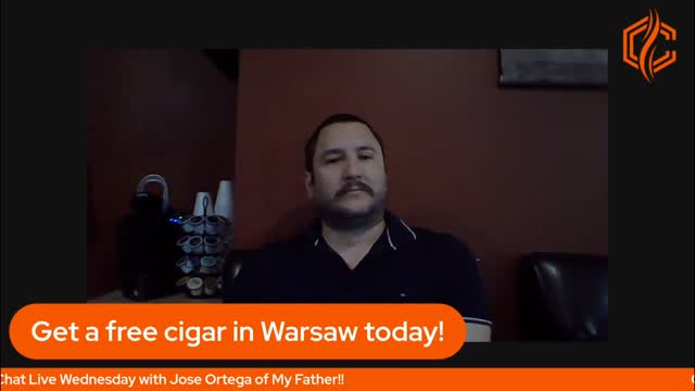 Join us for Cigar Chat Live this Wednesday at 8 PM with Jose Ortega of My Father Cigars! We're diving into the new La Lealtad release and more. Come hang out in Warsaw today for a free cigar! #CigarChatLive #MyFatherCigars #LaLealtad #CigarEvents #CigarLover #CigarCommunity #Warsaw #CopperCanyonCigars