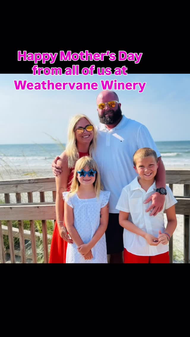 Happy Mother’s Day from all of us at Weathervane Winery! ?
We celebrate the moms, grandmothers, bonus moms, and all the incredible women who love, support, and care for others every single day. Thank you for the countless sacrifices, hugs, encouragement, and memories you create for your families and communities.
Join us Sunday, May 10th from 1–5pm as we celebrate all the amazing moms out there! Sip, relax, and make memories together at the winery. ?
We look forward to celebrating with you!