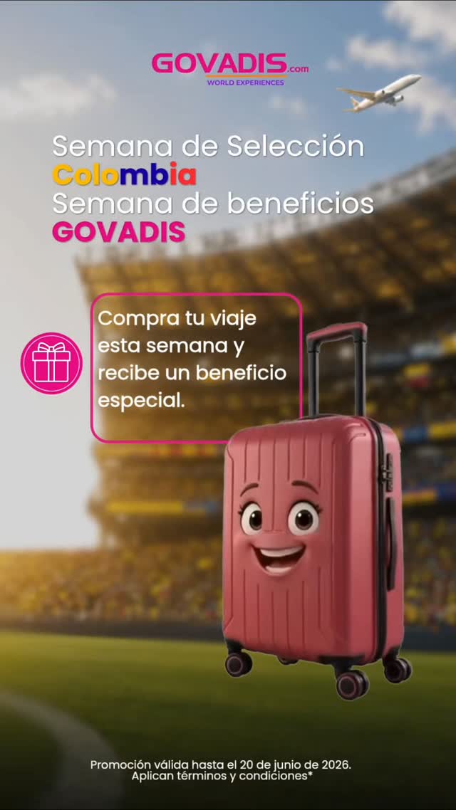 Semana de Selección Colombia ??
Mientras Colombia se prepara para dejarlo todo en la cancha en GOVADIS queremos que tú también juegues para ganar ??
? Está semana, al reservar tu viaje, recibirás un beneficio especial.
? Escríbenos y descubre el beneficio de la semana Colombia.
#worldexperiences #govadis #seleccioncolombia #colombia #experienciasaunclick