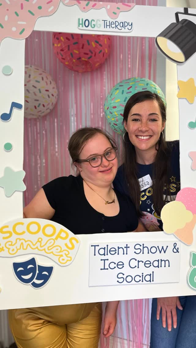 There was just too much talent to cram into one recap video, so here is Part 1 of the Scoops & Smiles Talent Show & Ice Cream Social! ???From a cooking show, to singing and dance performances, to TWO displays of nunchuck prowess, the crowd was floored by the many unique skills and talents on display! ✨ We transformed our gym into a stage and pulled chairs from all over the clinic to accommodate the big crowd who came to encourage the performers! ? Stay tuned for Part 2 next week, when we’ll share clips from the second half of the show. #hoggtherapypediatrics #talentshow
