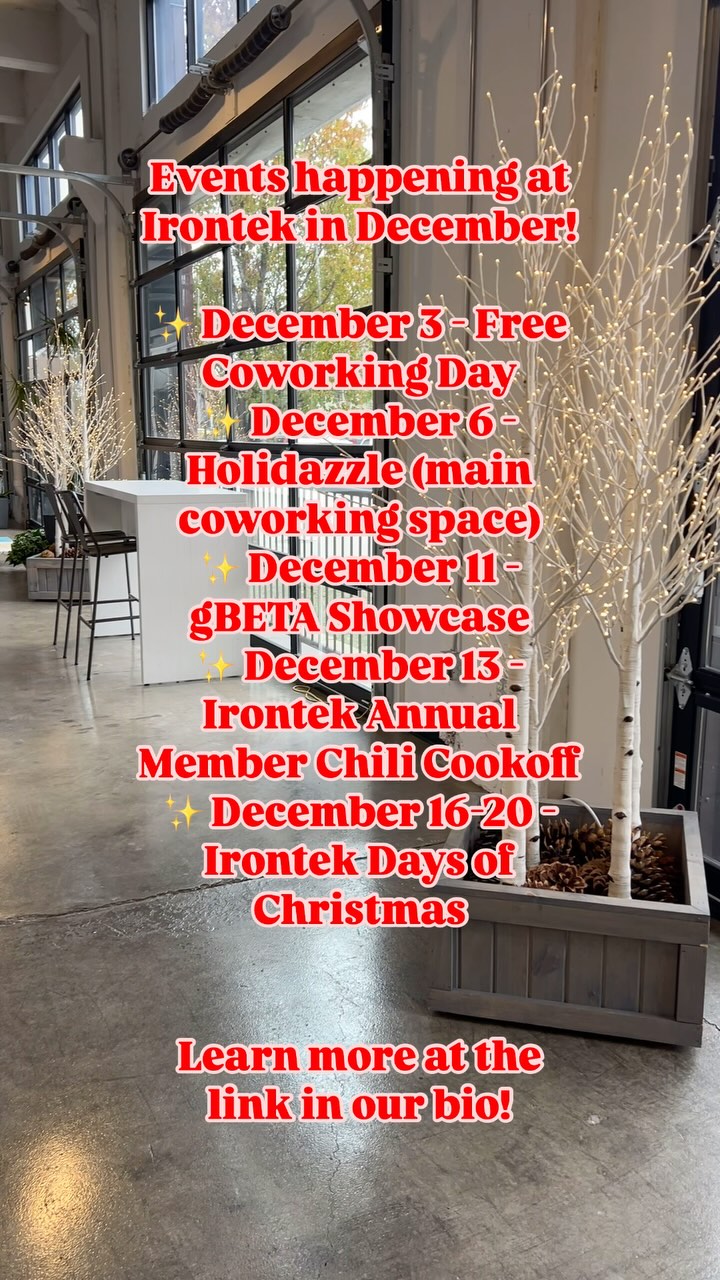 December is bursting with exciting happenings at Irontek! 🎉 From festive fun to celebrating our community, there’s something for everyone to enjoy as we wrap up the year. Stay tuned for all the ways you can connect, celebrate, and make the most of this holiday season with us. 🎄✨