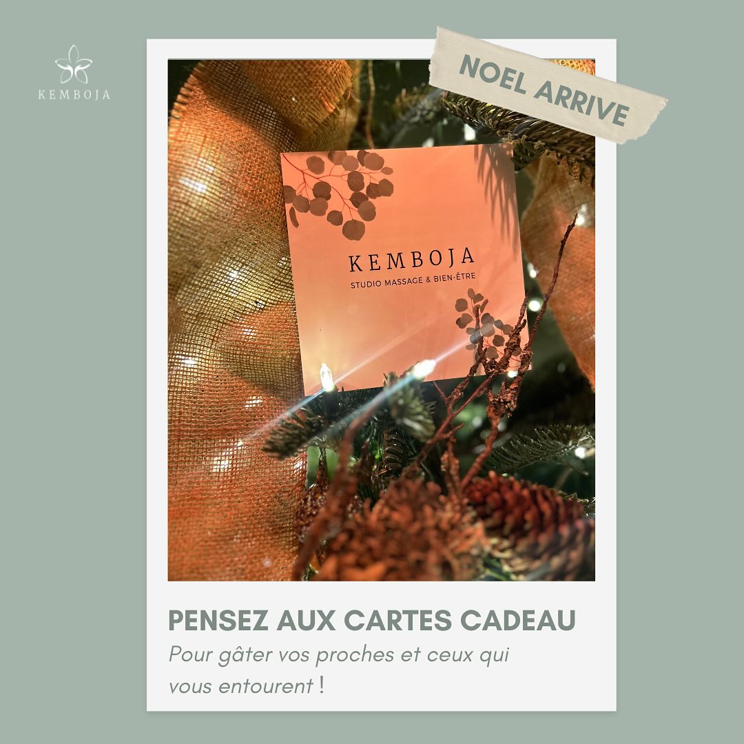 🎄✨ Noël approche à grands pas ! 🎁
Pourquoi ne pas offrir un moment de détente et de bien-être à vos proches cette année ? Le Salon Studio Massage et Bien-être KEMBOJA vous propose des cartes cadeaux, le cadeau idéal pour prendre soin de soi. Un massage, un soin relaxant ou une parenthèse de bien-être…
Laissez vos proches choisir ce qui vous fera le plus de bien ! 💆♀️💆♂️
#Noël #CadeauxDeNoël #BienÊtre #Massage #CadeauBienÊtre #Detente #SalonKEMBOJA #CartesCadeaux #OffrirDuBonheur