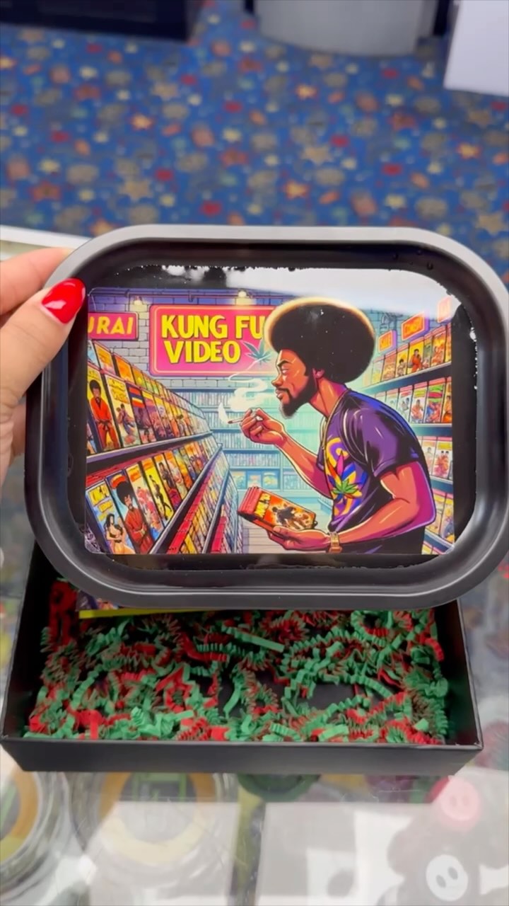 Make your holidays green and bright with our custom KFV Smoking set (tray, tube, smell proof container/ grinder) Perfect stocking stuffer??? KUNG FU VIDEO 
365 Washington St, 2nd floor 
Boston, MA 02108, 
Monday - Saturday 
11AM-5:30PM
Order Online Now !!!
www.kungfuvideoboston.com #holidaygifts #kungfuandchill #stockingstuffers #newproduct #customgear #kungfumovies
