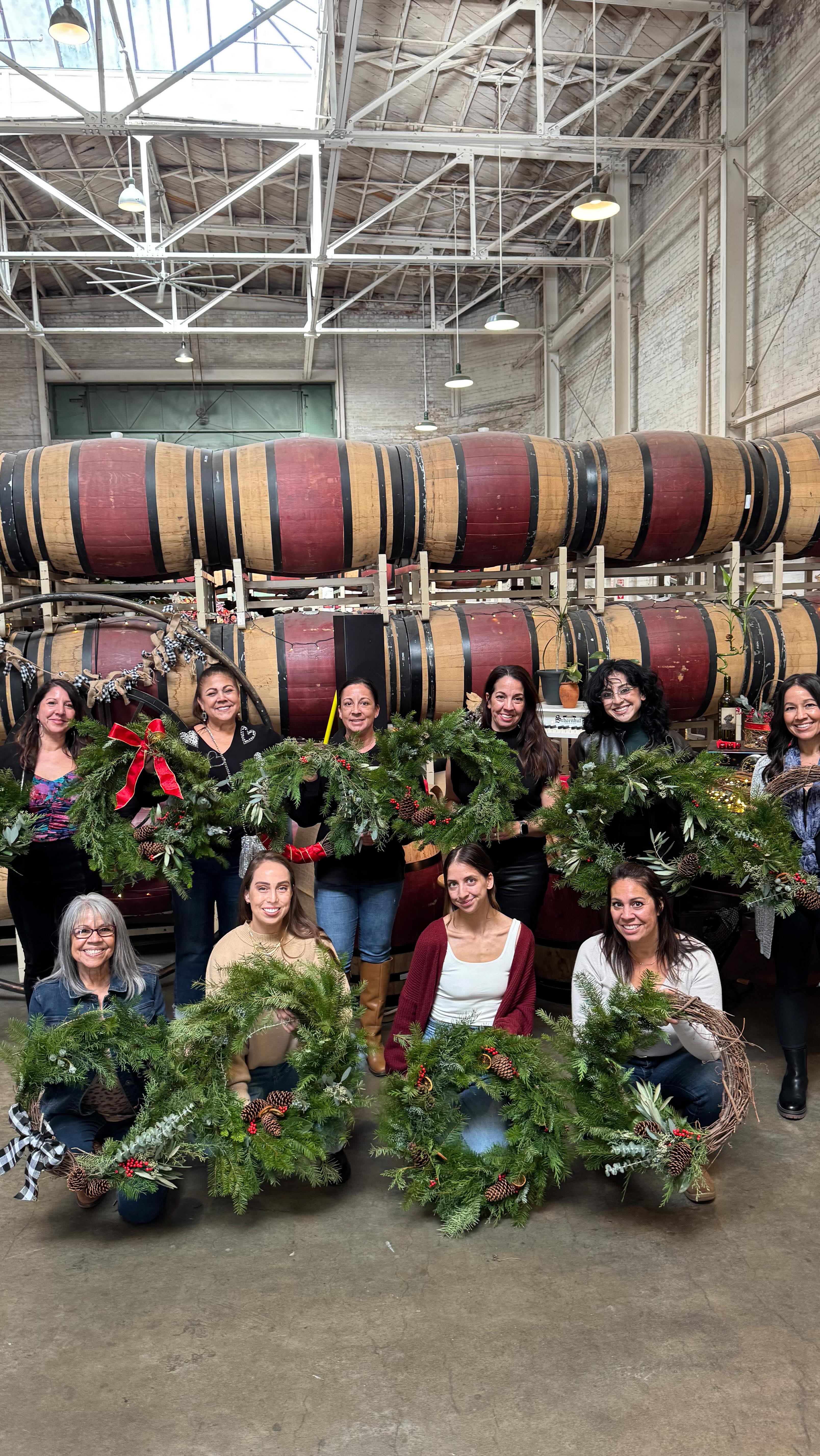 Decking the halls @lucidwinery! Spending the holidays with so many lovely ladies makes our hearts full! Seeing so many return each year with their friends and family brings so much joy! We will be back at Lucid for Chunky Blankets January 19th in and a candle workshop in February!