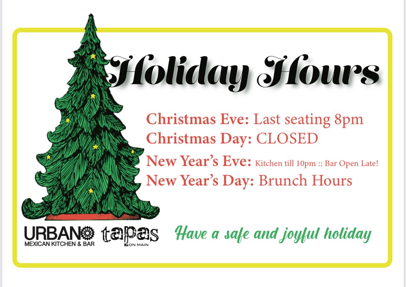 Please check our holiday hours & make your reservations today ๐ Merry Christmas! ๐ #holidayhours #christmascity #visithistoricbethlehem