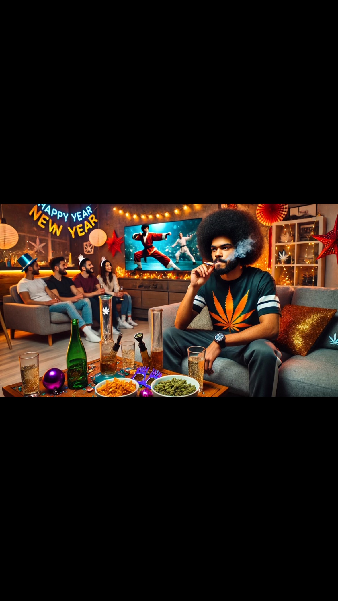 Bring the #NewYear on a #High note with friends and family #NYE #vibe  more than just #Kungfu #kush #420 #blessed #20yrs plus #share #follow #beantownstoner See y’all next year! #2025