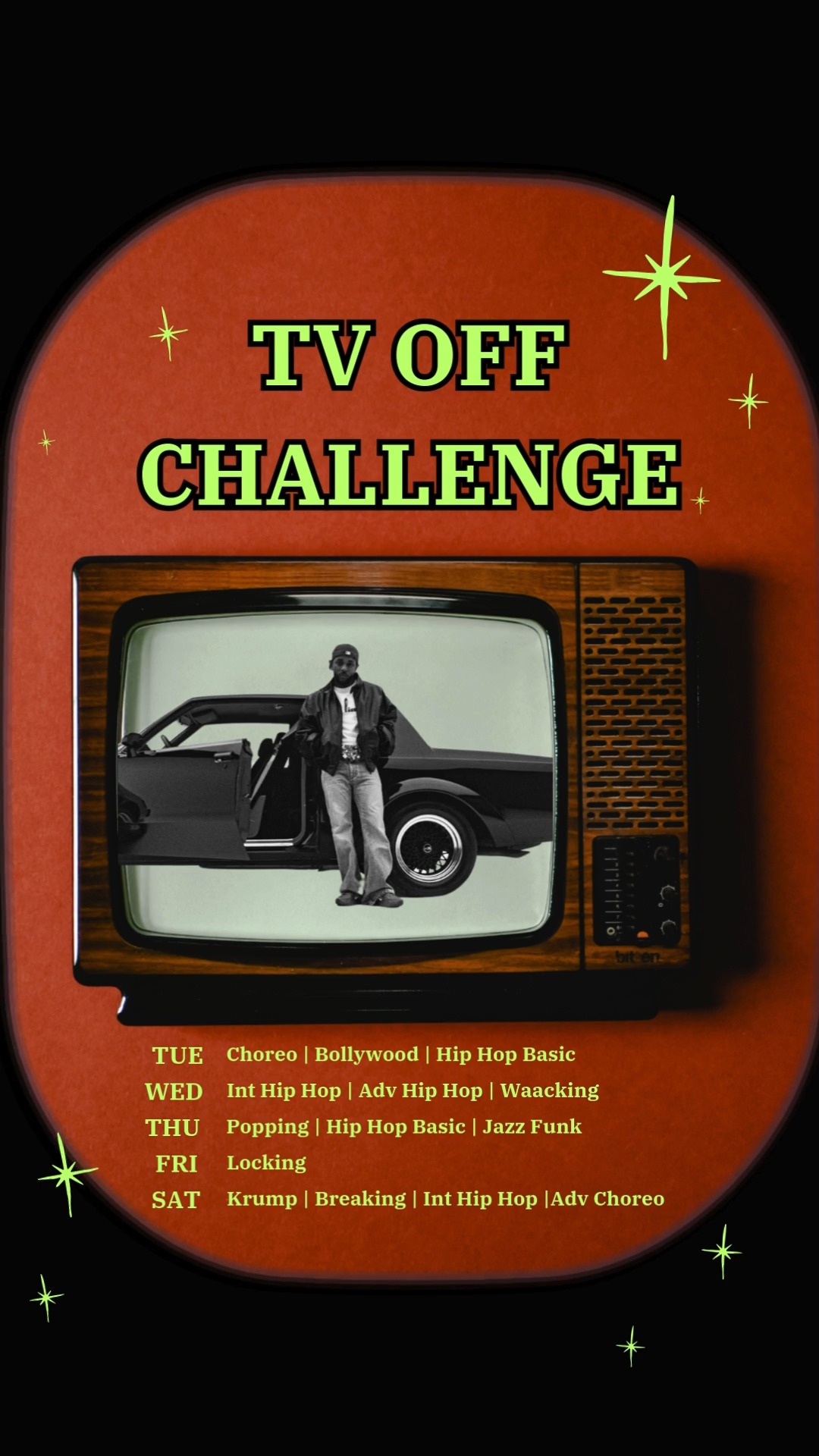 TV OFF Challenge 🔥 Jan 7 - 11
🎧 One Song
🕴 Different Styles
⛄ This week, join us for classes as each instructor showcases their own interpretations of TV OFF by #kendricklamar
TUE (1/7)
Choreography w/ @punctualbert
Bollywood w/ @prilovestodance
Basic Adult Hip Hop w/ @themindofquinn
WED (1/8)
Intermediate Hip Hop w/ @madame_trio
Advanced Hip Hop w/ @madame_trio
Waacking w/ @chenl0989
THU (1/9)
Popping w/ @themindofquinn
Adult Basic Hip Hop w/ @sciki.__
Jazz Funk w/ @pahton_pictures
FRI (1/10)
Locking w/ @bebe_hideout
SAT (1/11)
Krump w/ @ma1_funkshin
Breaking w/ @bboyjsun
Intermediate Hip Hop w/ @mad_curvez
Advanced Choreography w/ @_skittlez.07
🏇 Sign up at LevelUpPGH.com
💙 Drop-ins welcome!
#tvoff #tvoffchallenge #dance #dancer #hiphop #bollywood #popping #waacking #jazzfunk #locking #krump #breaking #choreography #pittsburgh #leveluppgh