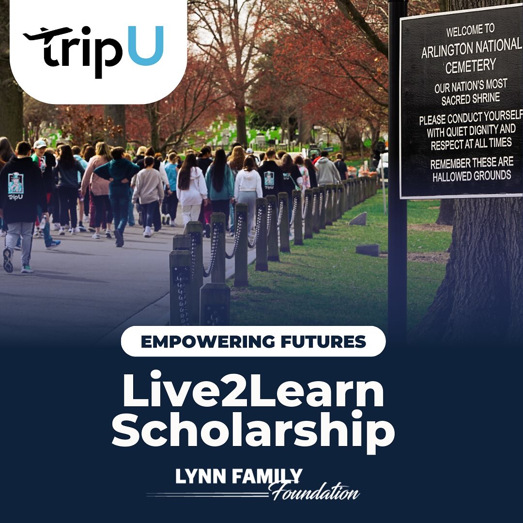We are ready to roll in 2025! We’re excited to announce the Lynn Family Foundation and @triputours are partnering up to offer scholarships this academic year to a student who may be experiencing financial hardship with a desire to attend a TripU Tour organized by an educator at their school. Tours include places such as Washington DC, NYC, and more! This scholarship opens the doors of life to underserved communities of kids in order for them to discover, experience, and learn!
Donate to this scholarship fund today to make an impact and provide opportunities to deserving students! Visit the link in our bio to donate today!
