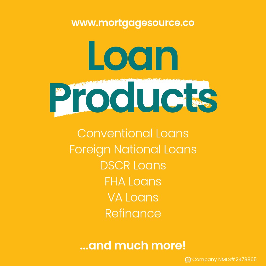 Unlock Your Dream Home with Our Diverse Loan Options! We offer a variety of loan products tailored to meet your needs:
🔹 Conventional Loans – Ideal for those with good credit looking for competitive rates.
🔹 Foreign National Loans – Perfect for non-U.S. residents investing in U.S. properties.
🔹 DSCR Loans – Great for investors; no income or employment required, based on property cash flow.
🔹 FHA Loans – Designed for first-time homebuyers with lower credit scores.
🔹 VA Loans – Exclusive benefits for veterans, offering competitive rates and terms.
🔹 Bank Statement Loans – Excellent for self-employed borrowers using business/personal bank statements.
🔹 Refinance Options – Save on your current mortgage, lower your payments, or access equity.
...and much more! 🏡
Contact us today and let's find the perfect loan for you!
📞 954-347-4167
📧 info@mortgagesource.co
🌐 www. mortgagesource.co
NMLS #2478865
#HomeLoans #Mortgage #Refinance #HomeOwnership #RealEstate #LoanOptions #ConventionalLoans #ForeignNationalLoans #DSCRLoans #FHALoans #VALoans #BankStatementLoans #mortgagetypes #mortgageloans #mortgageloantypes