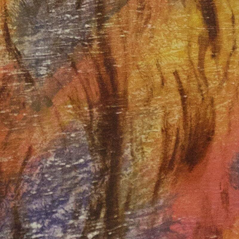 sneak peek of the cover art for Keeling by Ryan Lucas! one more week until you can all see it in its full glory.
i saw this piece in his studio in a columbia college basement during my time there. a few key decisions he’d made in its creation struck a cord with me. the subject of the piece (there is a subject!) is turned away from the viewer, as if i were following the subject somewhere. the roiling colors and nearly metallic gray felt like it expressed rapid, flowing internal movement in the subject. it made me think of the mesmerizing way flames move. the subtle glow of the underpainting below the dark background wasn’t something i noticed until more recently, but those flames, that movement, is just under the surface everywhere.
thanks again, ryan, for lending your work!