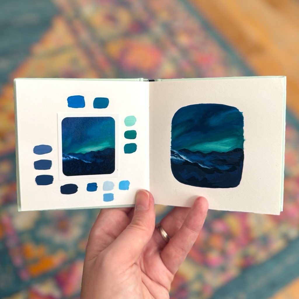 🖼️ I did way too much overthinking on this one. In the end I was upset at how much I struggled and was pretty down about it.
Then I realized how far I’ve come and that I do, in fact, know what I’m doing sometimes. I need to be nicer to myself, I think. #gouache