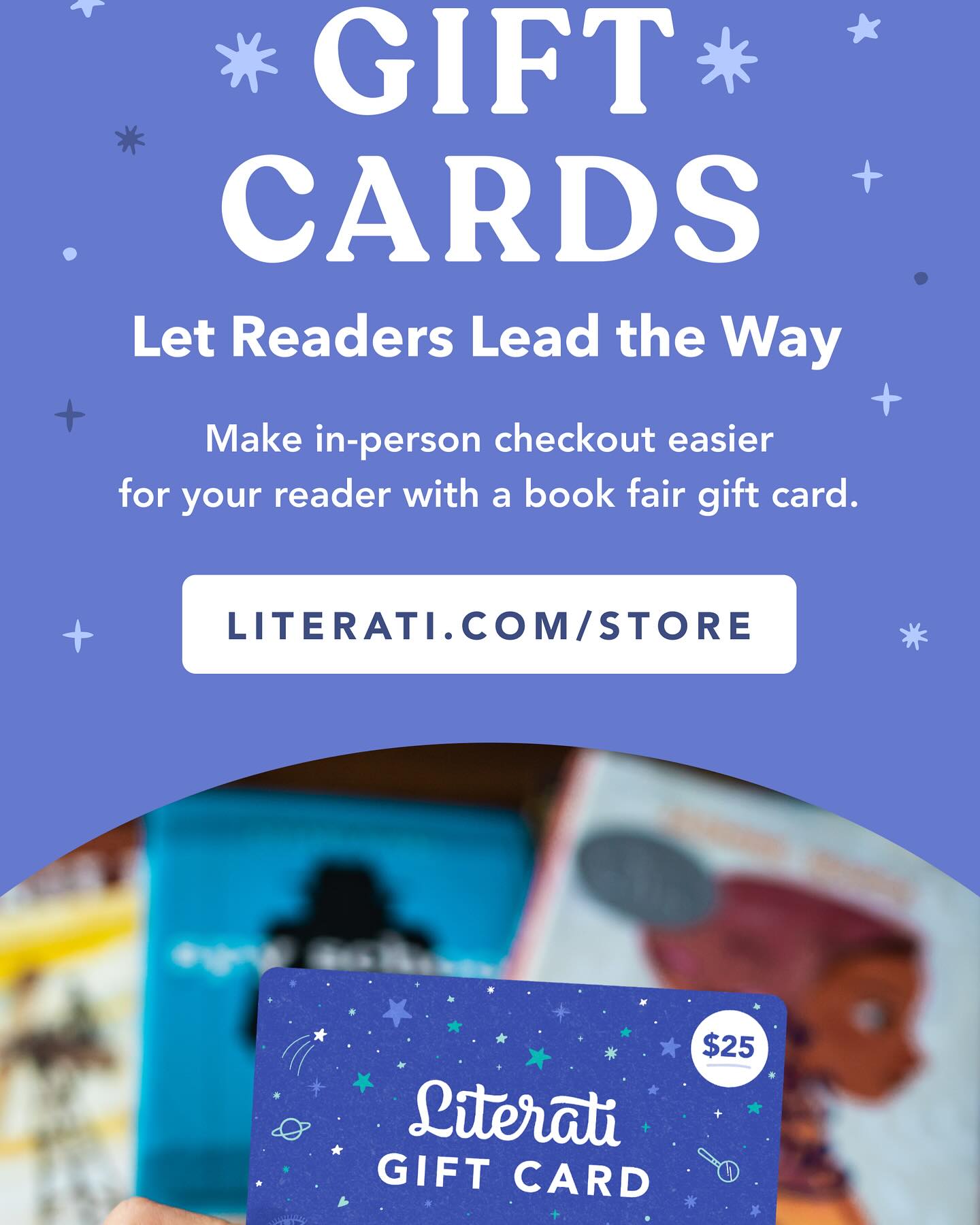 As we get ready for our @Literati Book Fair, one thing I really love are the gift cards that can be used at the Book Fair or online. It’s nice for families who cannot attend in person or even for grandparents and friends who live far away. ❤️ The link on our story will take you to buy one! #bookfair #stjoanofarc #literatibookfairs #catholicschoolsweek