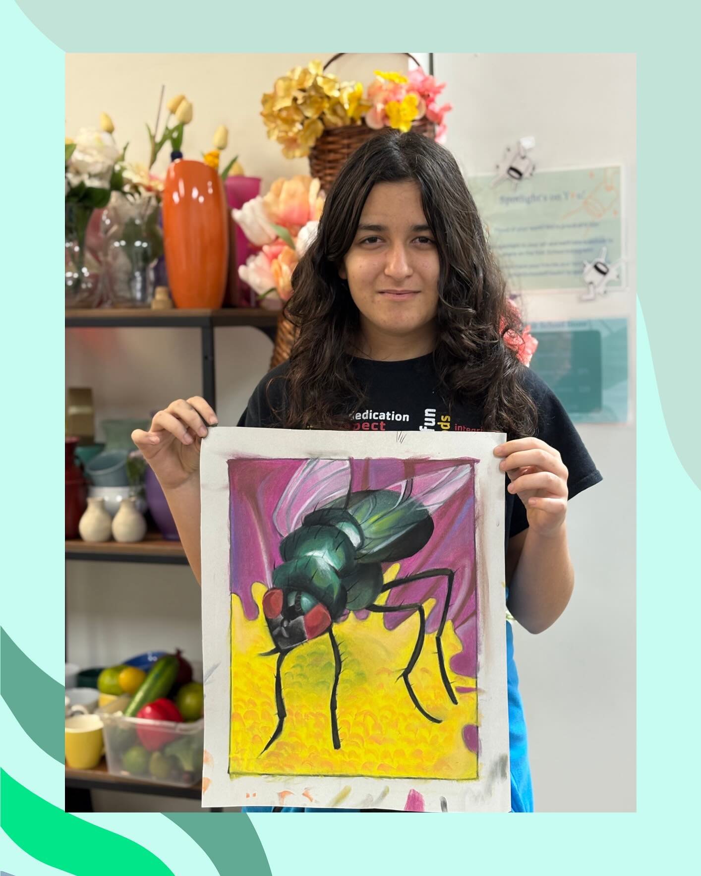 We love this beautiful pastel fly from Kaltra, age 13! 😍 swipe to see what she had to say about her experience creating it.
#hsfa #holtschooloffineart #moraclt #pinevillenc #davidsonnc #corneliusnc #huntersvillenc #lakenorman #lakesideofclt #monroeroad
