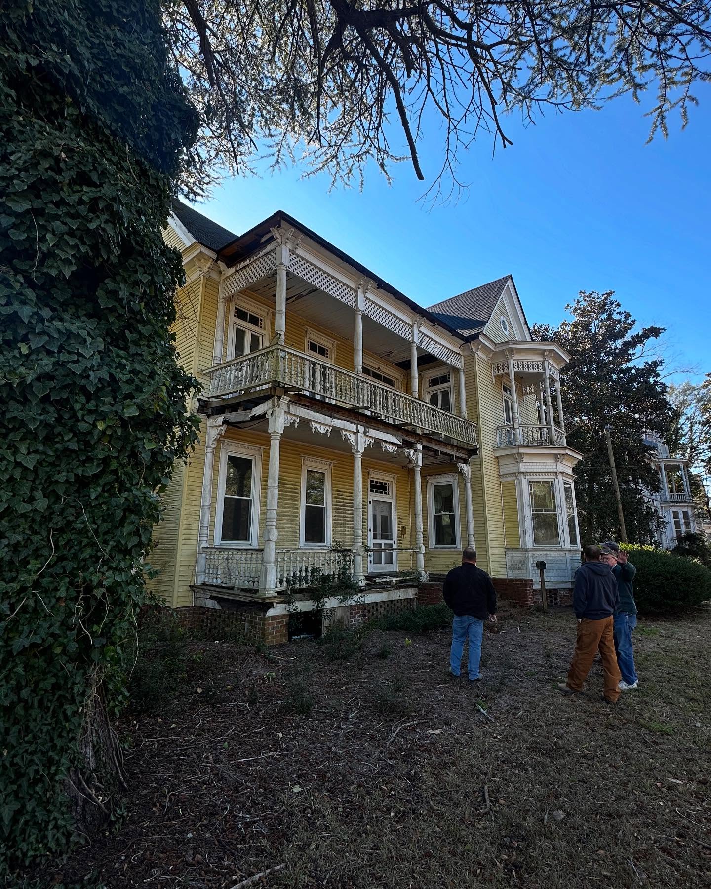 We are pleased to announce our recent acquisition of the E.T. West House through our Revolving Fund, made possible by a substantial appropriation from the SC General Assembly and the support of our members.
Located in Darlington’s West Broad Street Historic District, this house is one of numerous properties within the district designed and built by Lawrence Reese, a self-taught Black carpenter, architect, and entrepreneur. Reese’s homes are distinguished by their intricate woodwork and elaborate Gothic-style architectural elements, as seen in this circa 1890 Queen Anne Victorian residence. The property features five bedrooms, 2.5 baths, 12-14’ ceilings, eight ornate fireplaces, French doors, and two balconies, with stained glass windows throughout. This house is one of 14 buildings Reese designed and built in the district, earning the nickname Reese Row.
What’s next? We are working with experienced local builders to do immediate repairs and stabilization measures on the front balconies before locating a new owner to care for this historic property.
For more information about our Revolving Fund, or to contribute to our vital work around the state, visit our website at www.preservesc.org.