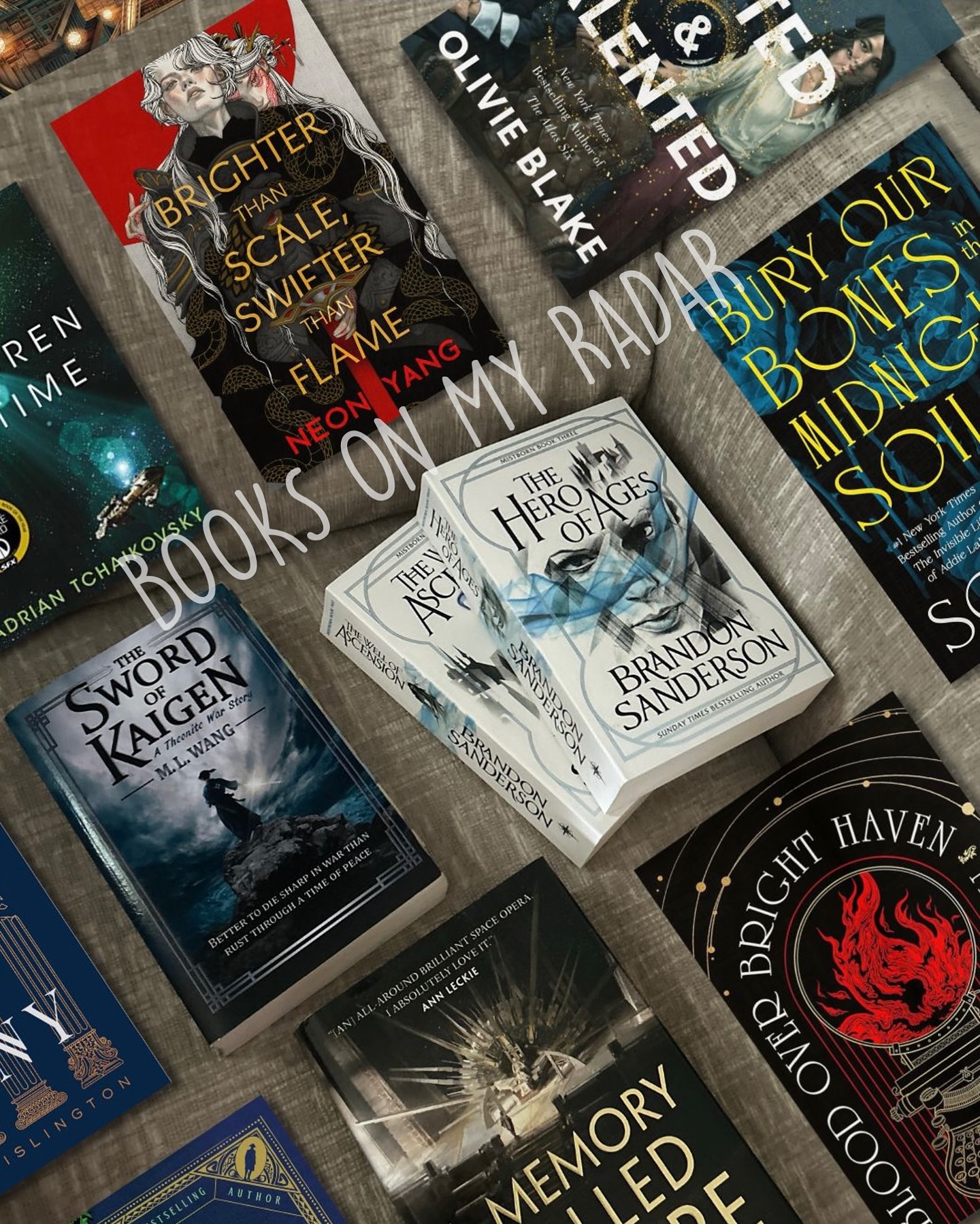 12 books on my radar recently (and why)
i am a GENEROUS purger of my own TBRs
i’ve had less than 300 books on my TBR shelf on Goodreads for the past 5 years (the ogs would know) and it will stay below that number indefinitely — i like the philosophy of constantly assessing yourself and your interests because we can each only read so many books — that said, if you see books on a list of mine like this, you know that i am *genuinely* excited for them
they have either been recommended to me multiple times or are from authors i’ve already loved or about a concept that most likely incorporates thought provoking, dark, and/or fantastical & sci fi concepts and themes
i have high hopes that some of these will be joining my wall of faves
**this list is made up of new releases and books i have recently been excited for**
🕯️