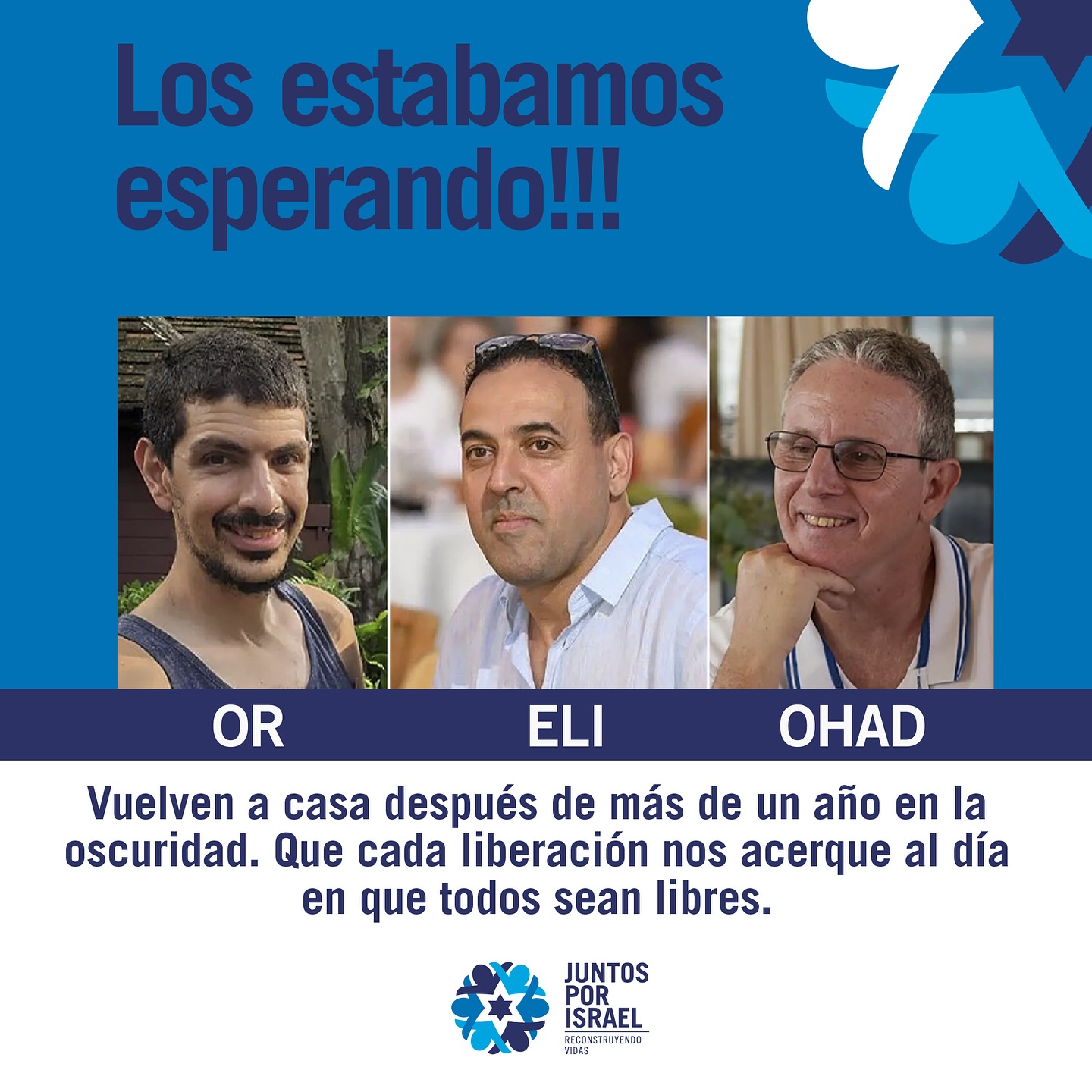 Sus rostros reflejan el horror que vivieron, pero también la esperanza de un reencuentro. Que cada liberación nos acerque al día en que todos sean libres.
#BringThemHomeNow