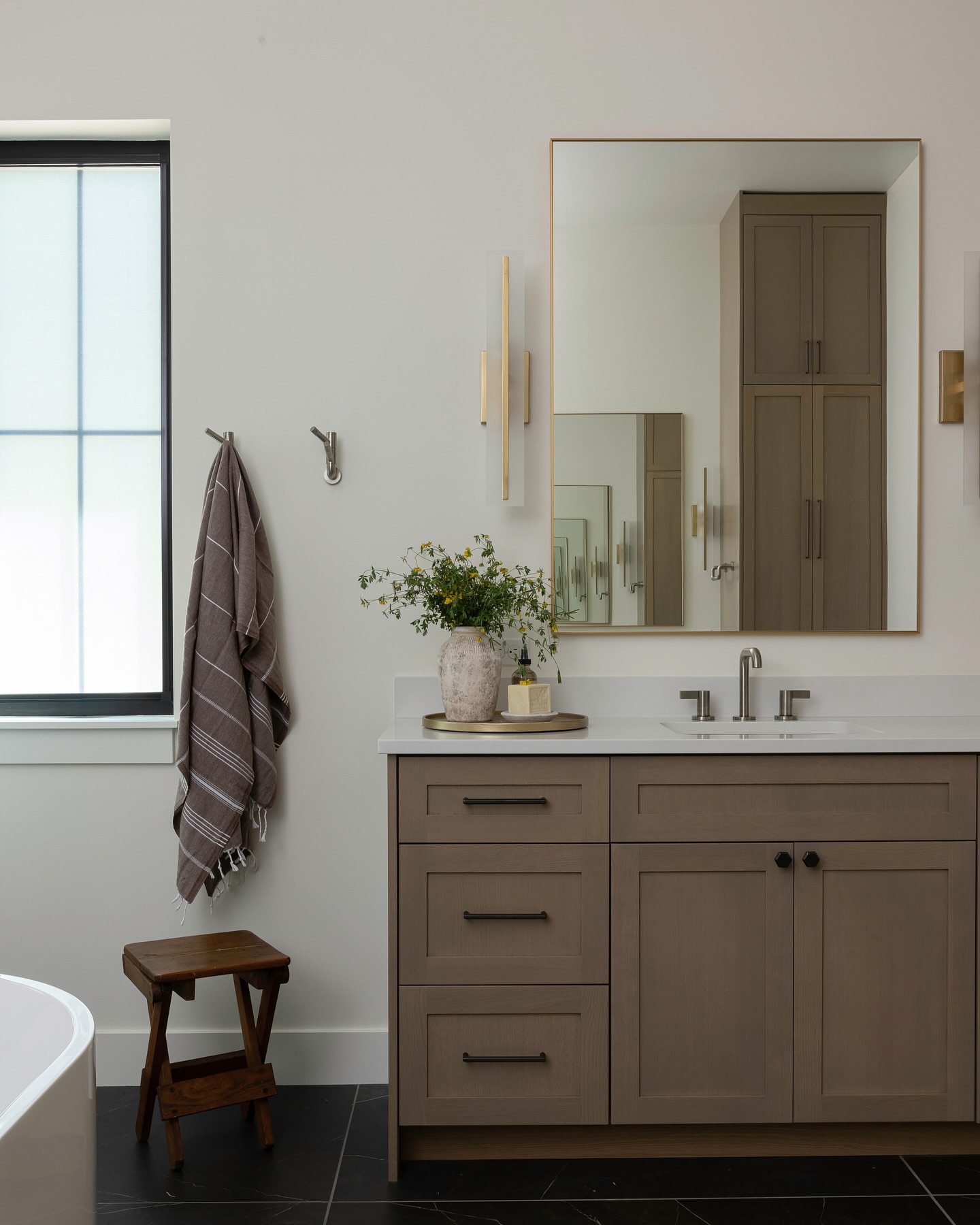 One of the many things we do during design is custom cabinetry! From testing multiple stains and wood types until we hit the perfect match (this one took a few custom mixes to get the perfect undertone!), to incorporating functional details not available in off-the-shelf options.
You wouldn’t know it, but behind these cabinet fronts lies an array of smart storage solutions—charging stations, pull-out shelves, and hot tool storage with built-in outlets—always designed with our clients’ lifestyles and routines in mind!
What’s one cabinet customization you wish you could have or a favorite one that you do have and can’t imagine life without?👇
*
*
*
#InteriorDesign #CustomCabinetry #HomeDesign #BespokeInteriors #CabinetDesign #FunctionalDesign #StorageSolutions #WoodFinishes #MaterialSelection #DesignDetails #CustomStain #NaturalMaterials #TimelessDesign #StorageGoals #DesignWithPurpose #StudioMolina #smid #StudioMolinaInteriorDesign #LuxuryInteriors #InteriorInspo #DesignTrends #HomeInspo #DesignerLife #MadeForYou #dreamhome #homeinspo #interiorgoals #housebeautiful #olympiadesign #pnwinteriors