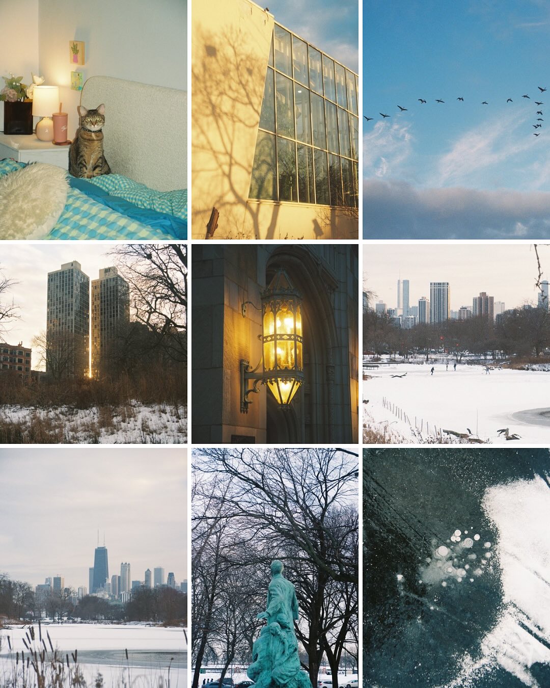 an ode to snowy chicago via my grandpa’s old film camera